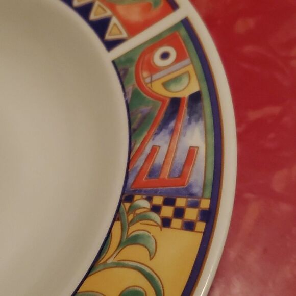 Lynns Stoneware Savanna Rim Cereal Soup Bowl 8.75" - Picture 5 of 8